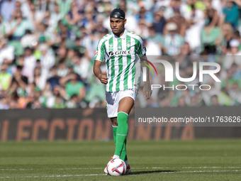 Natan Bernardo de Souza of Real Betis controls the ball during the La Liga EA Sport match between Real Betis and RC Celta de Vigo at Benito...