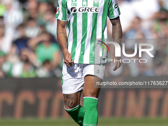 Natan Bernardo de Souza of Real Betis controls the ball during the La Liga EA Sport match between Real Betis and RC Celta de Vigo at Benito...