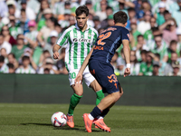 Ez Abde of Real Betis runs with the ball during the La Liga EA Sport match between Real Betis and RC Celta de Vigo at Benito Villamarin in S...