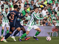 Iker Losada of Real Betis runs with the ball during the La Liga EA Sport match between Real Betis and RC Celta de Vigo at Benito Villamarin...