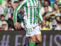 Iker Losada of Real Betis runs with the ball during the La Liga EA Sport match between Real Betis and RC Celta de Vigo at Benito Villamarin...