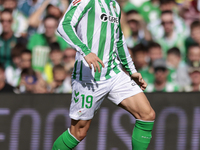 Iker Losada of Real Betis runs with the ball during the La Liga EA Sport match between Real Betis and RC Celta de Vigo at Benito Villamarin...