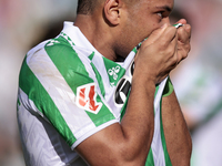 Vitor Roque of Real Betis celebrates a goal during the La Liga EA Sport match between Real Betis and RC Celta de Vigo at Benito Villamarin i...