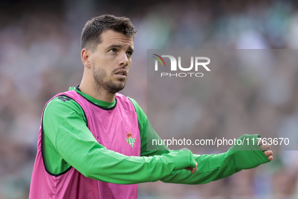 Giovani Lo Celso of Real Betis participates in the La Liga EA Sport match between Real Betis and RC Celta de Vigo at Benito Villamarin in Se...