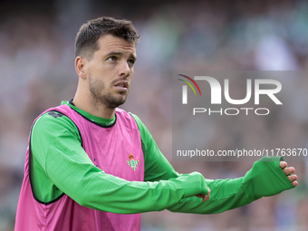 Giovani Lo Celso of Real Betis participates in the La Liga EA Sport match between Real Betis and RC Celta de Vigo at Benito Villamarin in Se...