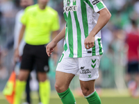 Ez Abde of Real Betis runs with the ball during the La Liga EA Sport match between Real Betis and RC Celta de Vigo at Benito Villamarin in S...