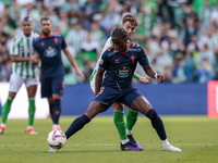 Ilaix Moriba of RC Celta de Vigo controls the ball during the La Liga EA Sport match between Real Betis and RC Celta de Vigo at Benito Villa...