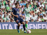 Marcos Alonso of RC Celta de Vigo passes the ball during the La Liga EA Sport match between Real Betis and RC Celta de Vigo at Benito Villam...