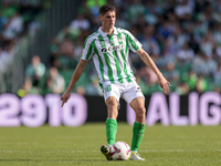 Sergi Altimira of Real Betis passes the ball during the La Liga EA Sport match between Real Betis and RC Celta de Vigo at Benito Villamarin...