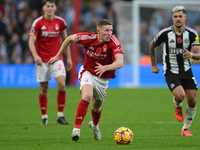 Elliott Anderson of Nottingham Forest is in action during the Premier League match between Nottingham Forest and Newcastle United at the Cit...