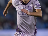 Bryan Gil of Girona FC is seen in action during the La Liga EA Sports 2024/25 football match between Getafe CF and Girona FC at Estadio Coli...