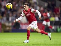 Ricardo Horta of SC Braga is in action during the Liga Portugal Betclic match between SC Braga and Sporting CP at Estadio Municipal de Braga...