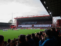 A display honors all who did not return from conflict during the Premier League match between Nottingham Forest and Newcastle United at the...