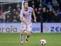 Daley Blind of Girona FC is in action with the ball during the La Liga EA Sports 2024/25 football match between Getafe CF and Girona FC at E...