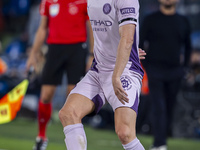 Donny van de Beek of Girona FC is in action with the ball during the La Liga EA Sports 2024/25 football match between Getafe CF and Girona F...