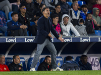 Miguel Angel Sanchez (Michel), head coach of Girona FC, is seen during the La Liga EA Sports 2024/25 football match between Getafe CF and Gi...