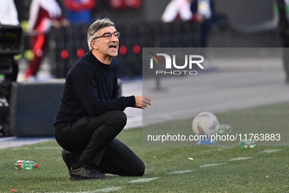 Ivan Juric coaches A.S. Roma during the 12th day of the Serie A Championship between A.S. Roma and Bologna F.C. at the Olympic Stadium in Ro...