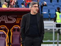 Ivan Juric coaches A.S. Roma during the 12th day of the Serie A Championship between A.S. Roma and Bologna F.C. at the Olympic Stadium in Ro...