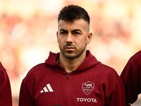 Stephan El Shaarawy of A.S. Roma participates in the 12th day of the Serie A Championship between A.S. Roma and Bologna F.C. at the Olympic...