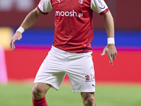 Joao Moutinho of SC Braga is in action during the Liga Portugal Betclic match between SC Braga and Sporting CP at Estadio Municipal de Braga...