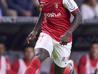 Roger Fernandes of SC Braga is in action during the Liga Portugal Betclic match between SC Braga and Sporting CP at Estadio Municipal de Bra...