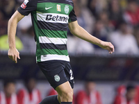 Daniel Braganca of Sporting CP is in action during the Liga Portugal Betclic match between SC Braga and Sporting CP at Estadio Municipal de...