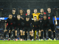 Barcelona line up during the LaLiga match between Real Sociedad and FC Barcelona at Reale Arena on November 10, 2024 in San Sebastian, Spain...