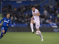 Silvi Clua of Girona participates in the La Liga 2024/25 match between Getafe and Girona at Coliseum Stadium in Madrid, Spain, on November 1...