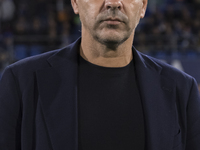 In Madrid, Spain, on November 10, 2024, Girona coach Michel is present during the La Liga 2024/25 match between Getafe and Girona at Coliseu...