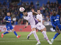 Juan Pedro Ramirez of Girona is in action during the La Liga 2024/25 match between Getafe and Girona at Coliseum Stadium in Madrid, Spain, o...