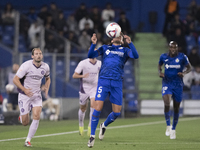 Luis Milla of Getafe controls the ball during the La Liga 2024/25 match between Getafe and Girona at Coliseum Stadium in Madrid, Spain, on N...