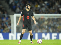 Pau Cubarsi centre-back of Barcelona and Spain during the LaLiga match between Real Sociedad and FC Barcelona at Reale Arena on November 10,...