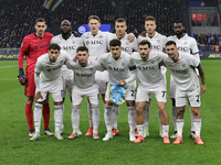 The Napoli team plays during the Serie A 2024-2025 match between Inter and Napoli in Milano, Italy, on November 10, 2024. (