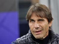 Antonio Conte is present during the Serie A 2024-2025 match between Inter and Napoli in Milano, Italy, on November 10, 2024. (