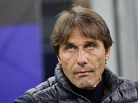 Antonio Conte is present during the Serie A 2024-2025 match between Inter and Napoli in Milano, Italy, on November 10, 2024. (