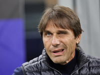 Antonio Conte is present during the Serie A 2024-2025 match between Inter and Napoli in Milano, Italy, on November 10, 2024. (