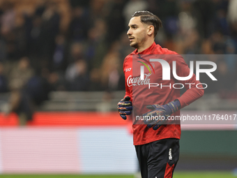 Alex Meret participates in the Serie A 2024-2025 match between Inter and Napoli in Milano, Italy, on November 10, 2024. (