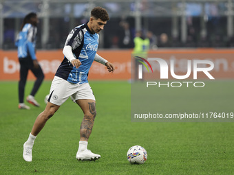 Giovanni Di Lorenzo participates in the Serie A 2024-2025 match between Inter and Napoli in Milano, Italy, on November 10, 2024 (