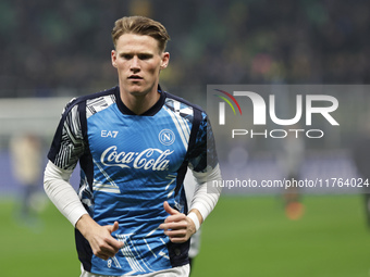 Scott McTominay participates in the Serie A 2024-2025 match between Inter and Napoli in Milano, Italy, on November 10, 2024. (