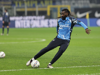 Frank Anguissa participates in the Serie A 2024-2025 match between Inter and Napoli in Milano, Italy, on November 10, 2024. (