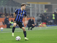 Nicolo Barella participates in the Serie A 2024-2025 match between Inter and Napoli in Milano, Italy, on November 10, 2024. (