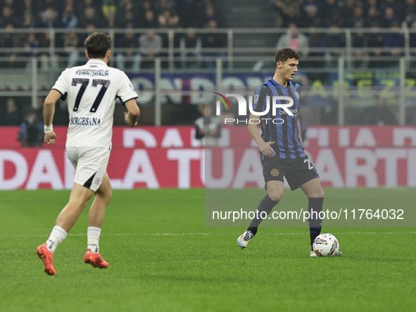 Benjamin Pavard participates in the Serie A 2024-2025 match between Inter and Napoli in Milano, Italy, on November 10, 2024. 