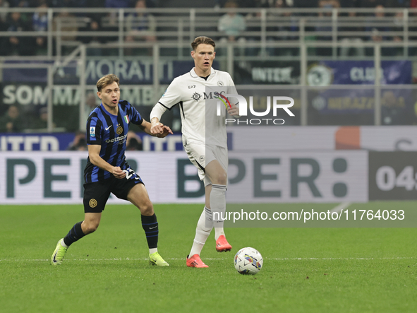 Scott McTominay participates in the Serie A 2024-2025 match between Inter and Napoli in Milano, Italy, on November 10, 2024. 