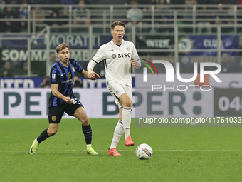 Scott McTominay participates in the Serie A 2024-2025 match between Inter and Napoli in Milano, Italy, on November 10, 2024. (