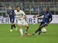 Alessandro Buongiorno participates in the Serie A 2024-2025 match between Inter and Napoli in Milano, Italy, on November 10, 2024. (