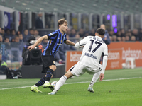 Nicolo Barella participates in the Serie A 2024-2025 match between Inter and Napoli in Milano, Italy, on November 10, 2024. (