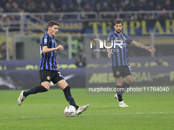 Benjamin Pavard participates in the Serie A 2024-2025 match between Inter and Napoli in Milano, Italy, on November 10, 2024. 