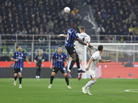 Marcus Thuram participates in the Serie A 2024-2025 match between Inter and Napoli in Milano, Italy, on November 10, 2024. (