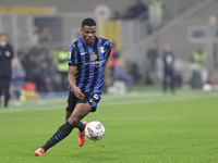 Denzel Dumfries participates in the Serie A 2024-2025 match between Inter and Napoli in Milano, Italy, on November 10, 2024. (