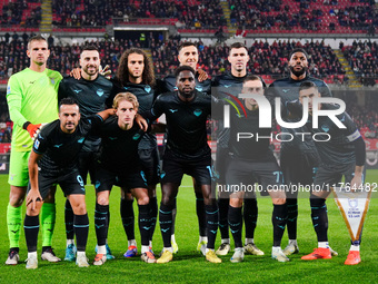 SS Lazio lineup during the Italian championship Serie A football match between AC Monza and SS Lazio at U-Power Stadium in Monza, Italy, on...